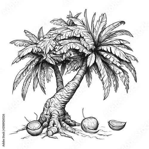 coconut palm tree