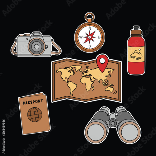 Travel Icon Packs Illustration