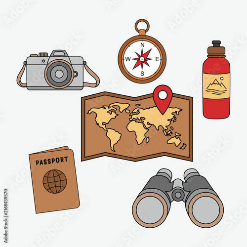 Travel Icon Packs Illustration