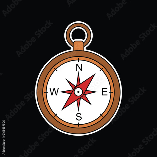 Compass Art Illustration