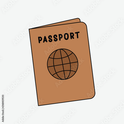 Passport Art Illustration