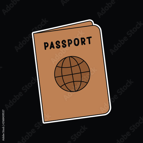 Passport Art Illustration