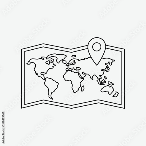 Old Map Art Illustration