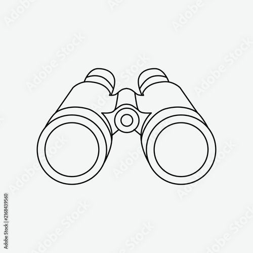 Binocular Art Illustration