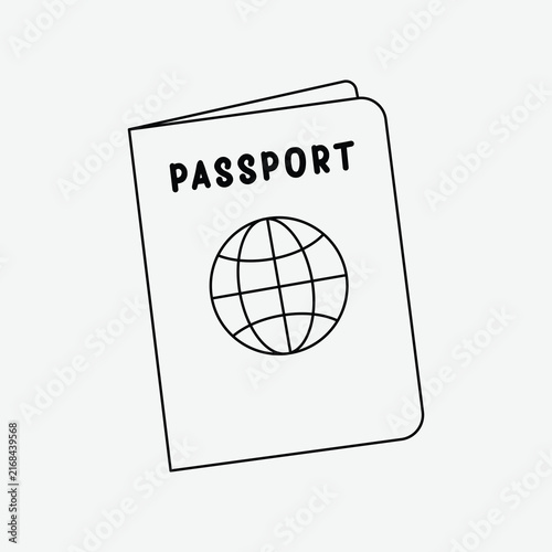 Passport Art Illustration