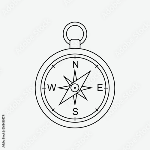 Compass Art Illustration