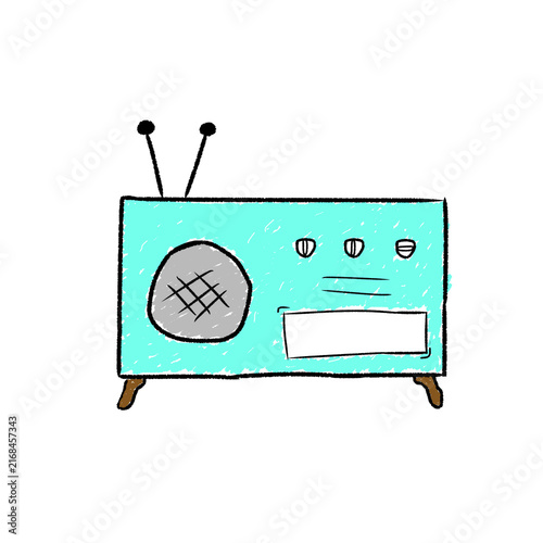 Radio Doodle Cyan