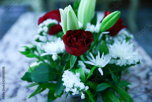 fleurs rouge
