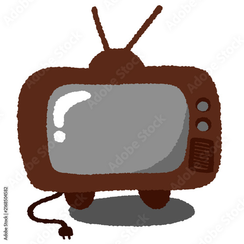 illustration of an old television 90s