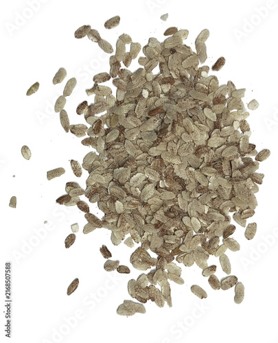Принти на полотні Top View Pile of Flattened Rice Flakes Isolated