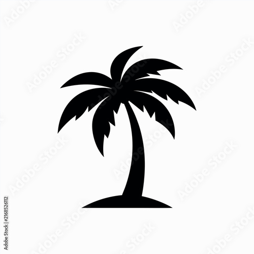 Coconut Palm Tree Tropical Illustration