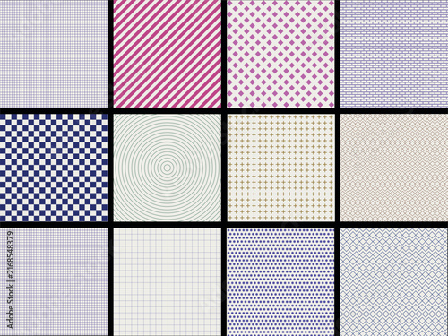 Seamless geometric diamond pattern in black and white for modern design projects and textiles