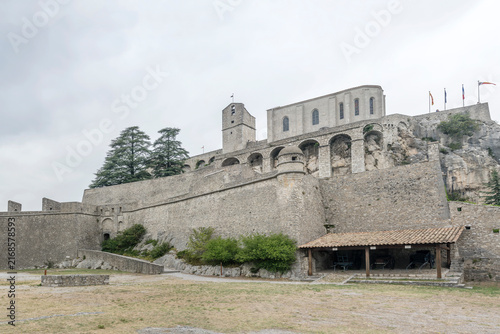 Bastions of the second encinte from Notre Dame bastion, Citadelle, Sisteron, France