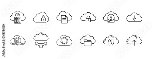A collection of minimalist hand drawn icons depicting various electronic devices and common household appliances in a simple style