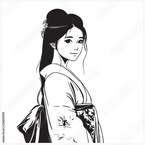 girl in kimono