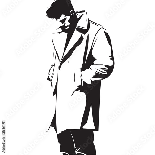 silhouette of a man