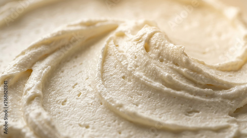 Creamy Frosting Swirls - Delicious Dessert Background Texture