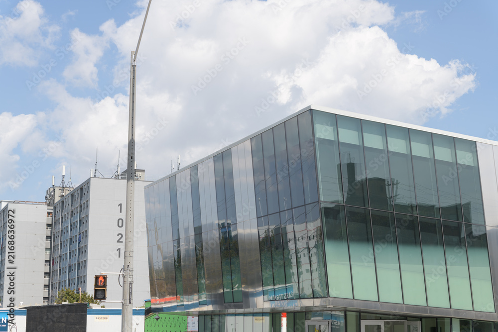 Naklejka premium 1021 Birchmount Rd and new construction in Toronto