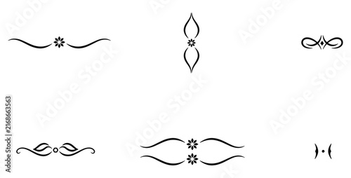 Islamic Geometric Divider Vector Set with Minimal Arabesque Separator Design