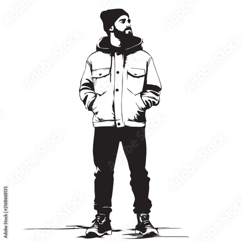 vector illustration of a man