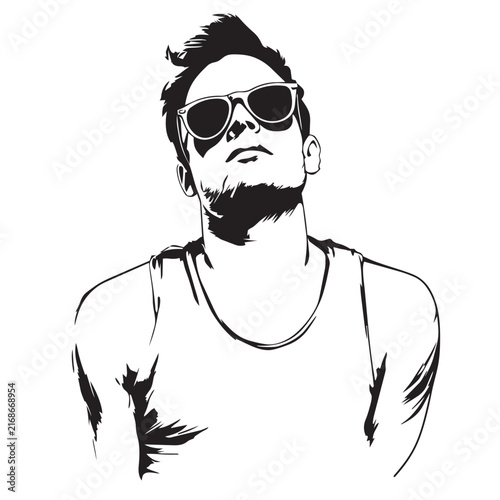 man with glasses