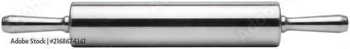 фотографія Stainless steel rolling pin for dough.