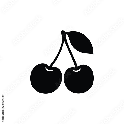 vector illustration of cherry