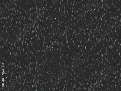 Dense fine diagonal rain streaks seamless texture pattern