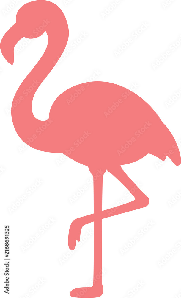 Fototapeta premium silhouette animal flamingo