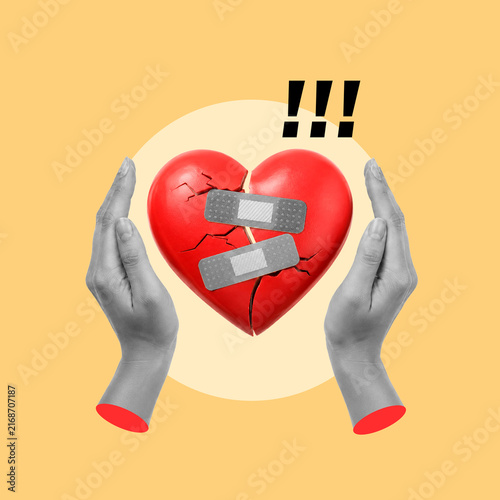 Bild auf Leinwand forgiveness, reconciliation, recovery, broken heart, couple, relationship, freed