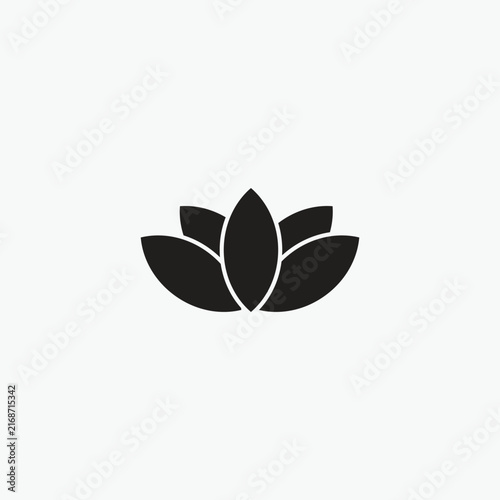 Lotus icon fully editable vector template
