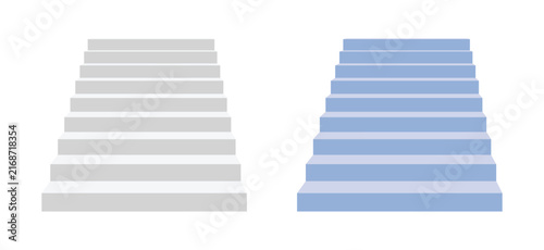 Two staircases illustrate the concepts of progress decision making and different paths