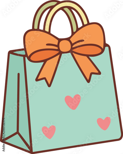 Heart Shopping Bag Clip Art