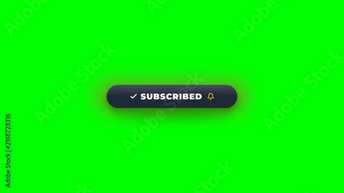 3D Animation Subscribe Button Click For Content Creator Marketing