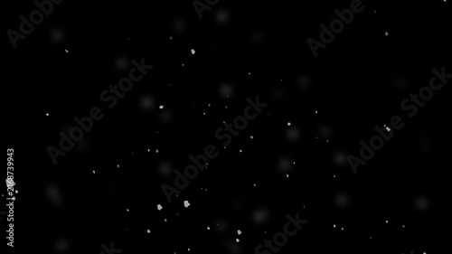 Snowflake on trasnparent alpha channel. In a seamless loop. It plays seamlessly behind titles, lower thirds and on-screen graphics. Ideal for video editors, presentations, social media and websites.