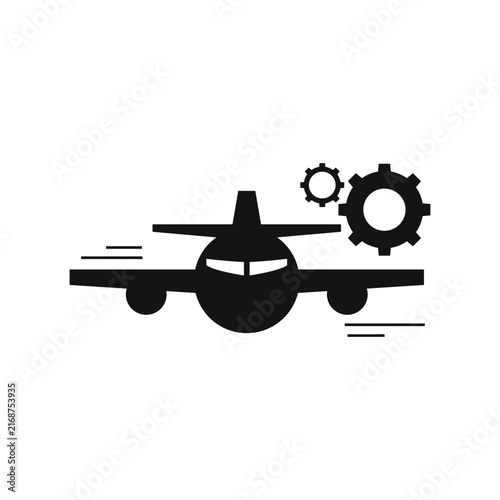 Aviation engineering business icon symbol design vector