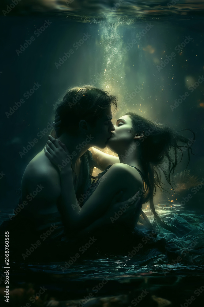 Fototapeta premium Where Love Learns to Breathe. Generative AI