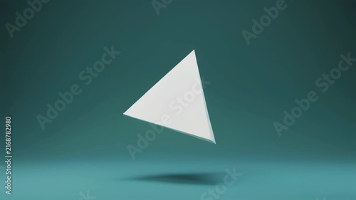 Simple floating triangles rotating gently background animation