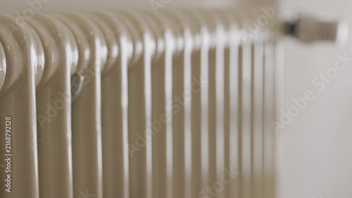 Using  radiator cleaning brush  detail