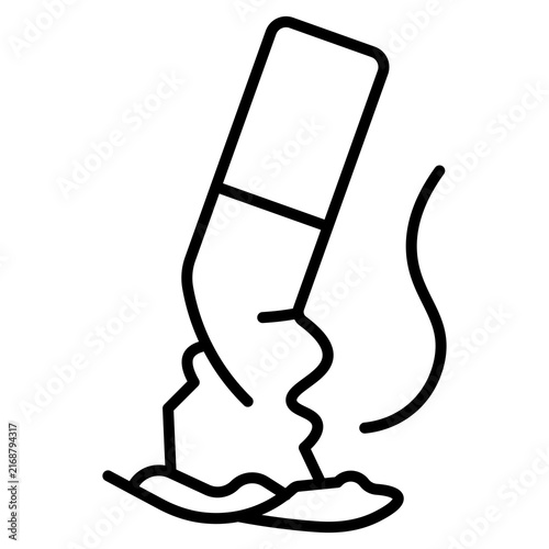 Obraz na płótnie Smoking Cessation Outline Health Icon