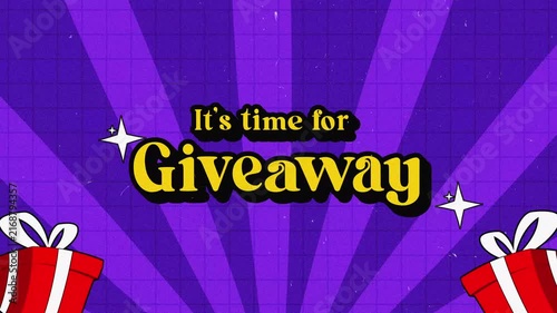 Animated Giveaway Announcement Graphic with Gift Boxes