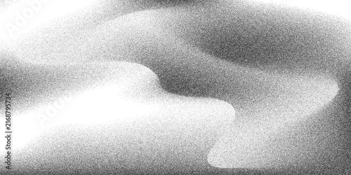 stipple sand grain wave texture dotted curved wavy gradient. Abstract vector grainy texture with smooth gradient transition. Noise gradient grain background with abstract black and white effect. Luxur