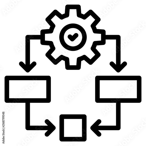 Workflow Integration icon vector illustration