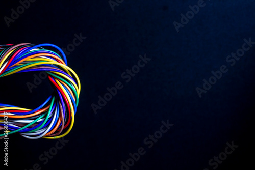 multi colored wires