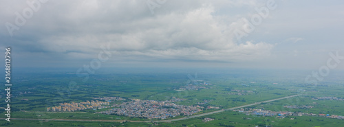 panoramic view of the city from above