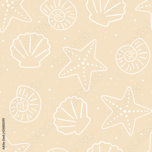 Obraz na płótnie Conchas do Mar - Seamless