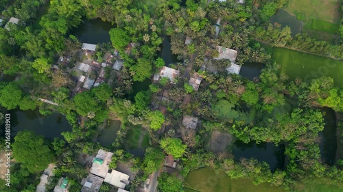 Beautiful Village From The Top, Bangladesh