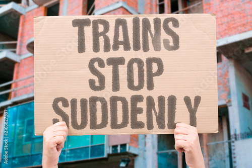 Fotografía "Trains stop suddenly" Transit system halts unexpectedly during incident