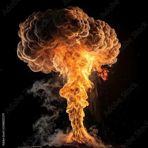 fire on black background