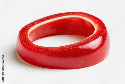 Shiny Red Plastic Ring